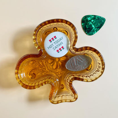 Not Today Satan Cross Stitch Pin