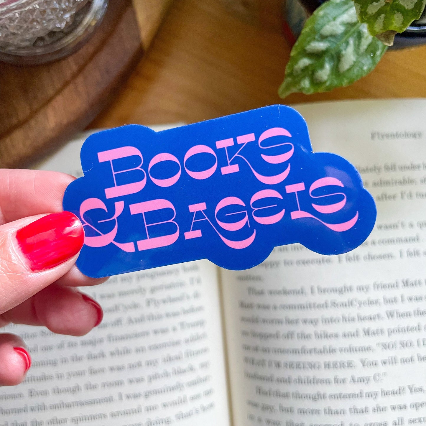 Books and Bagels Sticker