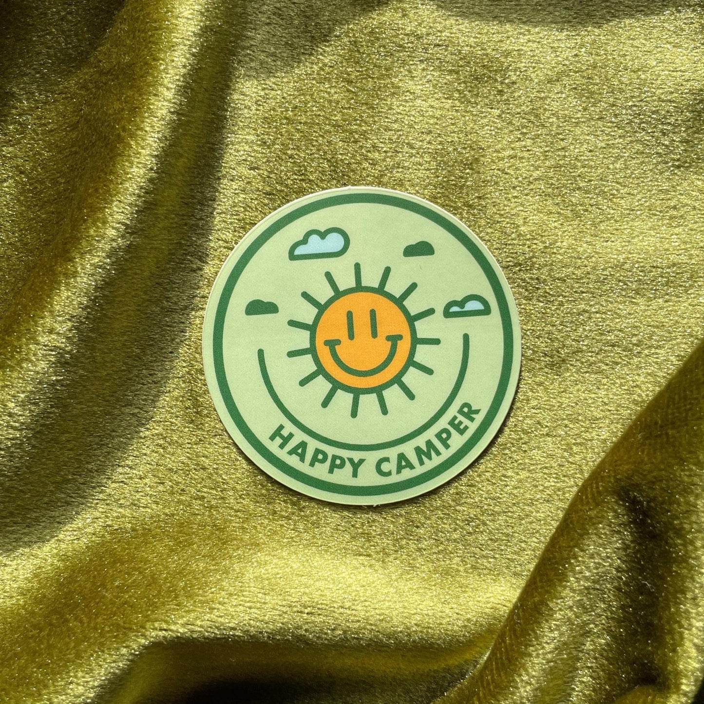 Happy Camper, Merit Badge Sticker