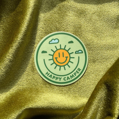 Happy Camper, Merit Badge Sticker