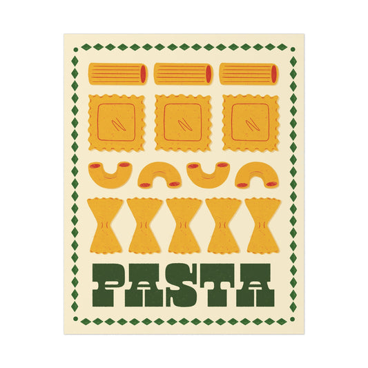 All Kinds of Pasta Print
