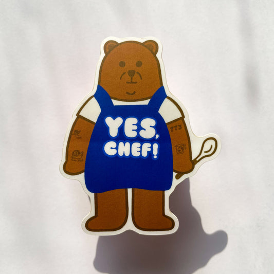 The Bear, Yes Chef! Sticker