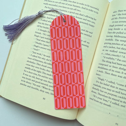 Mod Checkered Acrylic Bookmark
