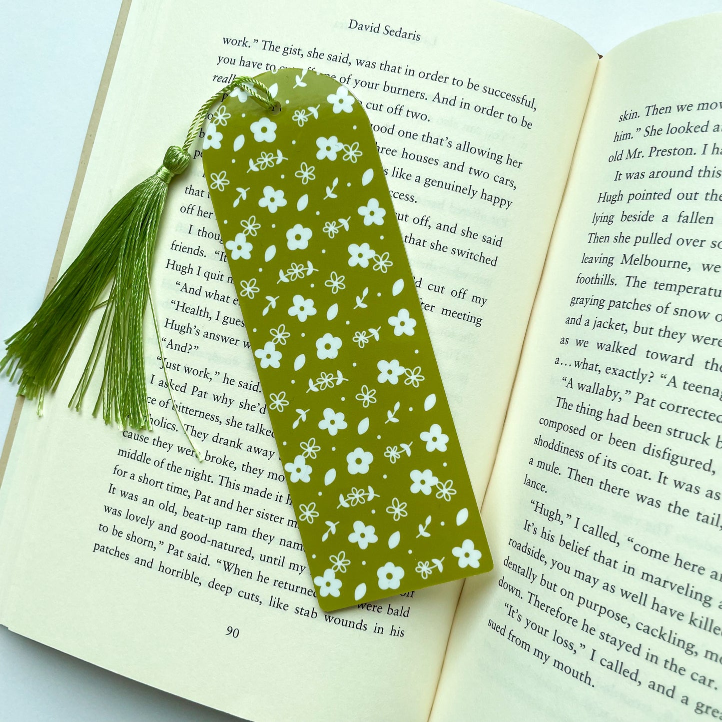 Spring Blossoms Acrylic Bookmark