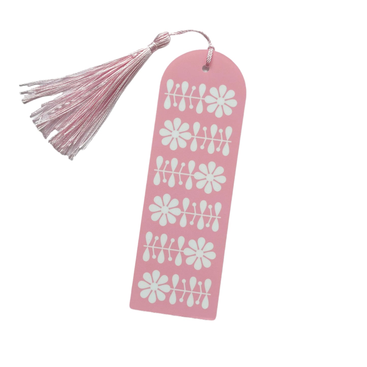 Pink Flowers Acrylic Bookmark