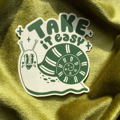 Take It Easy Snail Sticker