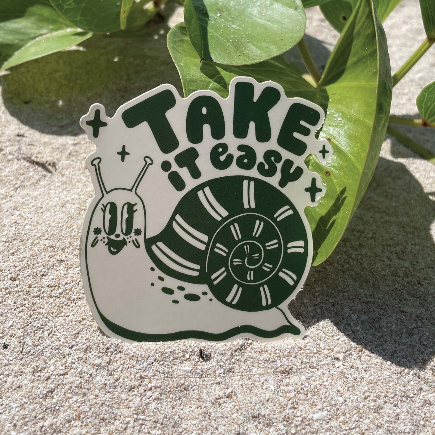 Take It Easy Snail Sticker