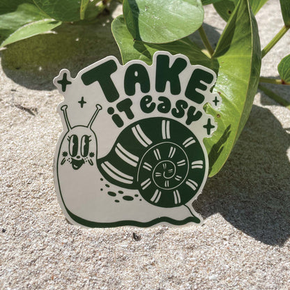 Take It Easy Snail Sticker