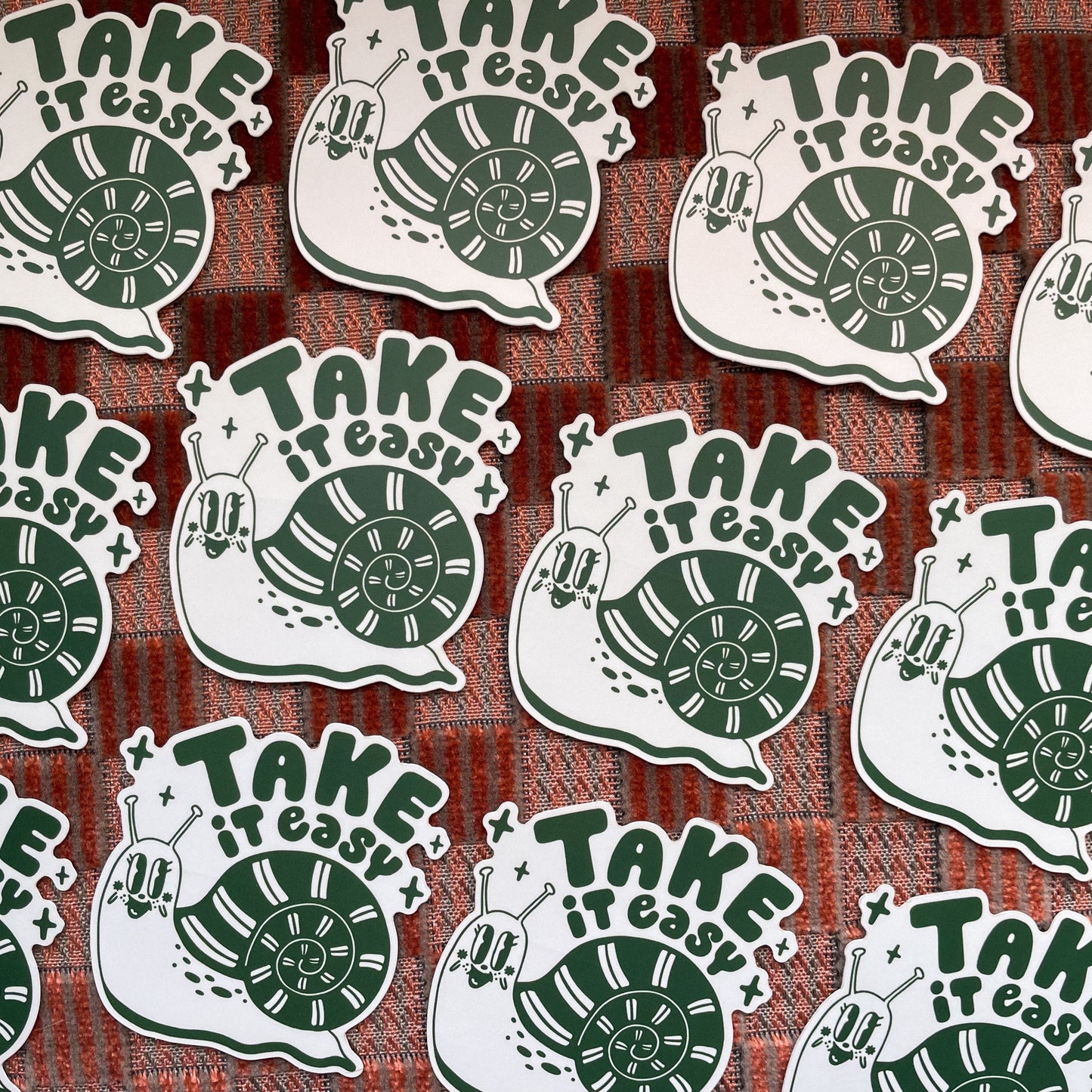 Take It Easy Snail Sticker