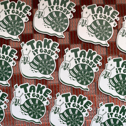 Take It Easy Snail Sticker