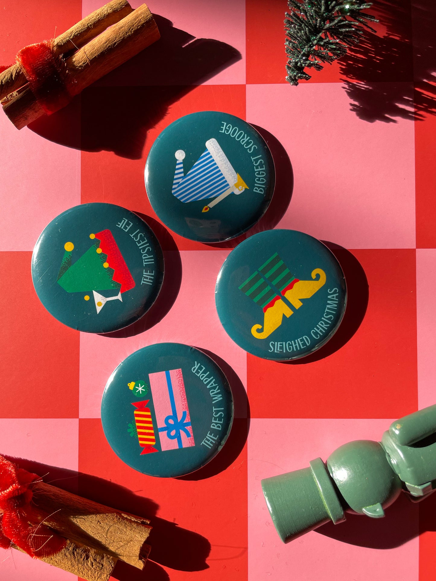 Christmas Party Game Badges for Adults