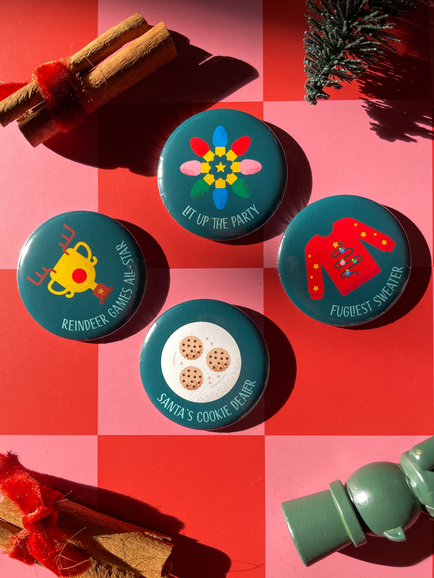 Christmas Party Game Badges for Adults