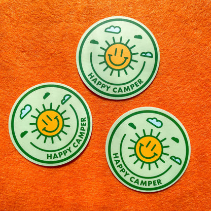 Happy Camper, Merit Badge Sticker