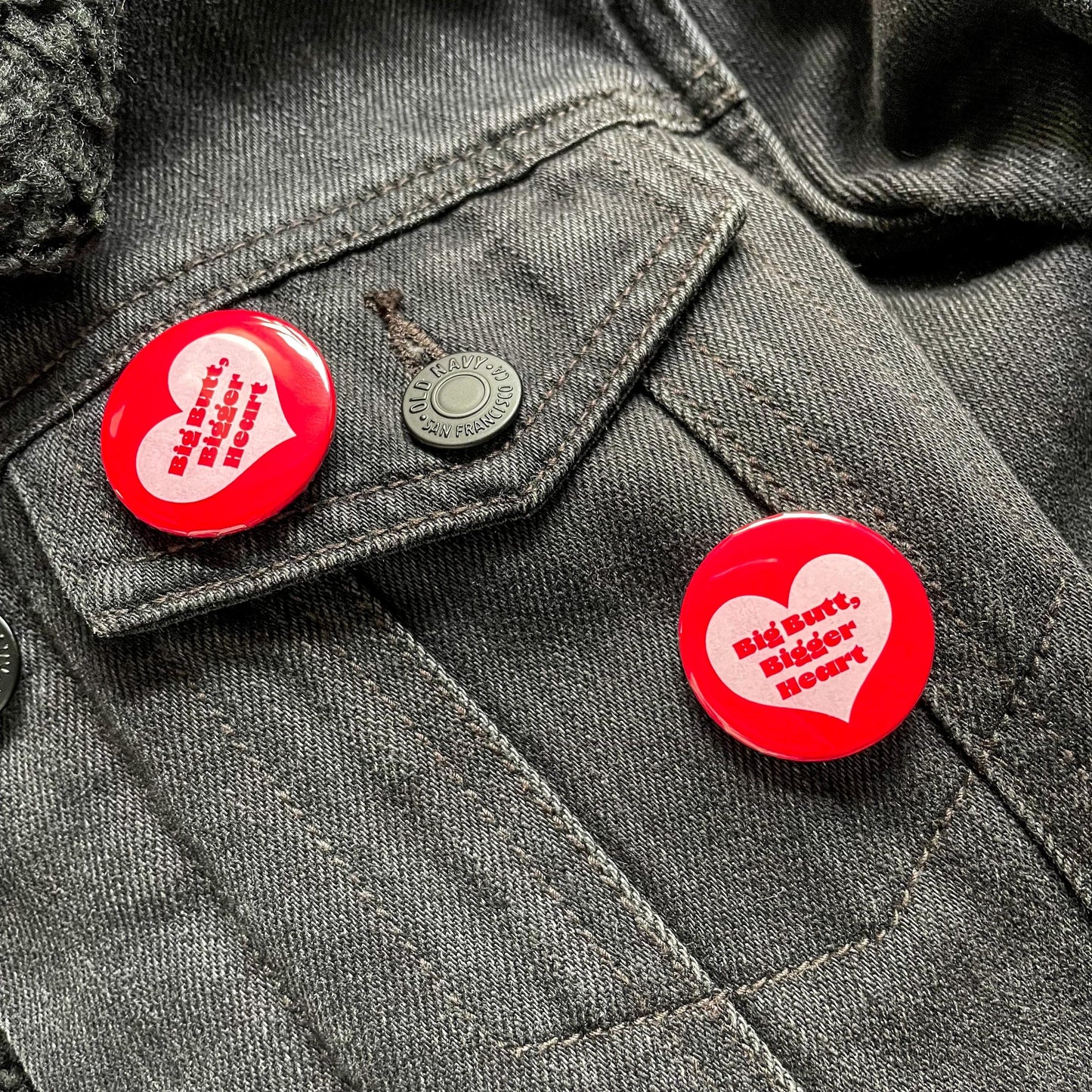 Big Butt Big Heart Pin