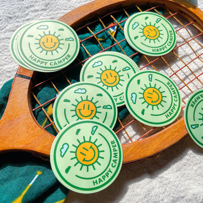 Happy Camper, Merit Badge Sticker